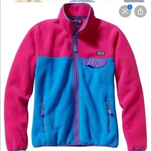 NWOT patagonia synchilla multicolor fleece jacket